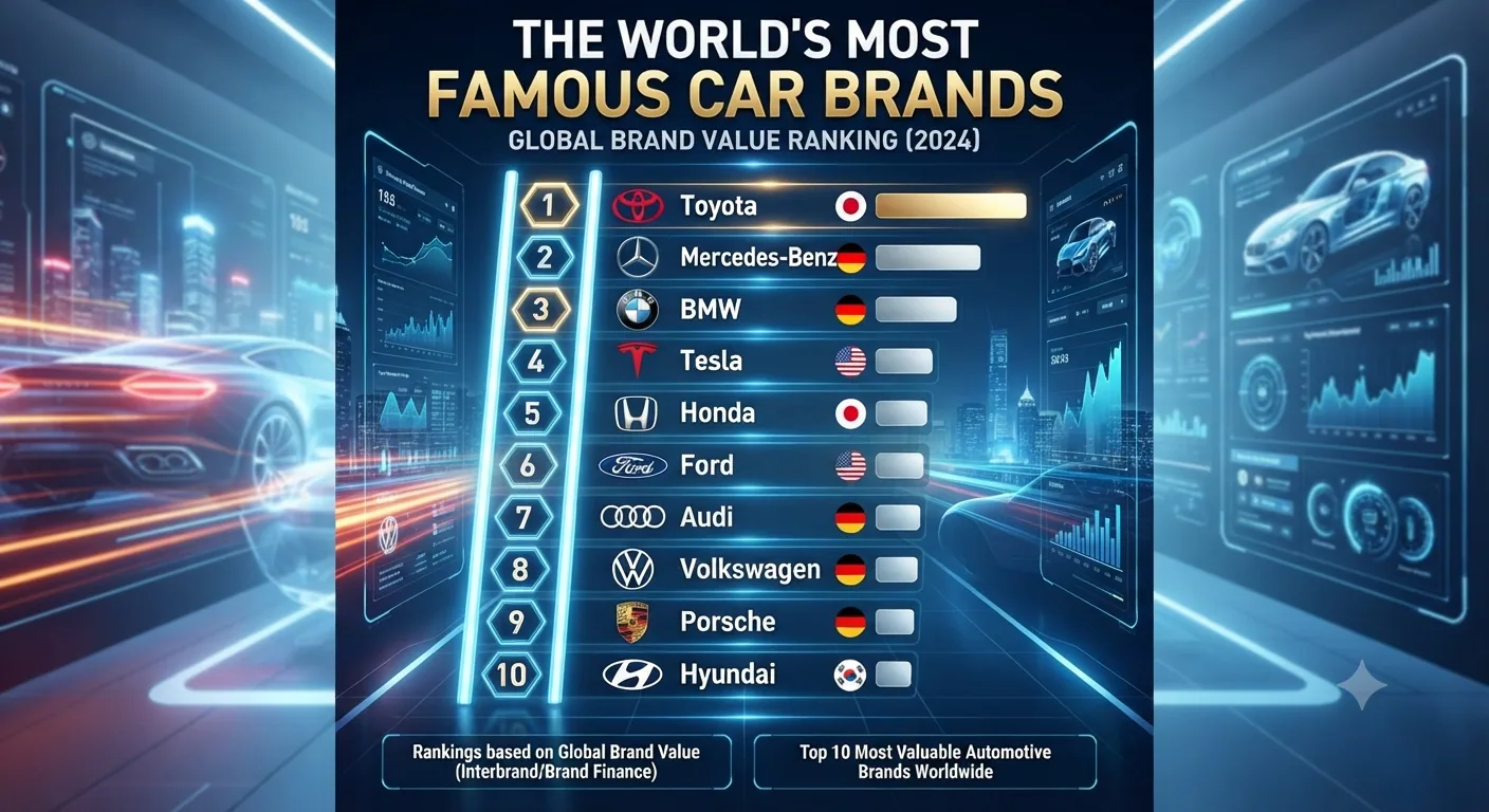 The Definitive Ranking of the World's Most Famous Car Brands