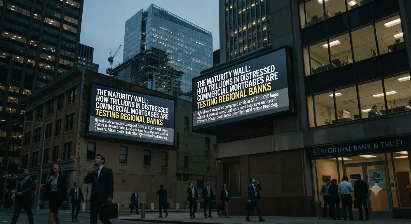 The Maturity Wall: How Trillions in Distressed Commercial Mortgages Are Testing Regional Banks