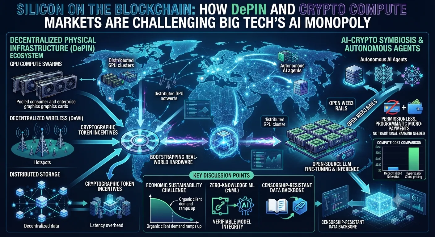 Silicon on the Blockchain: How DePIN and Crypto Compute Markets Are Challenging Big Tech’s AI Monopoly
