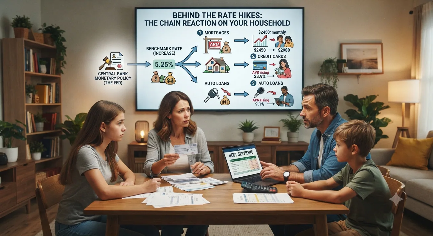 Behind the Rate Hikes: How Central Bank Decisions Impact Mortgages, Debt, and Daily Life